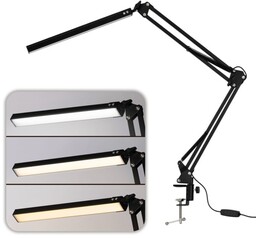 Lampka kosmetyczna biurkowa do manicure 12W czarna MT-328