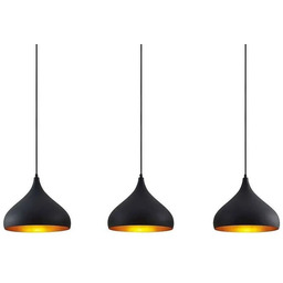 Lindby - Elamira Lampa Wisząca Black/Gold