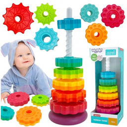 Edukacyjna Piramidka Zakręcona Wieża Woopie Baby