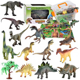 Zestaw Park Dinozaurów Figurki Mata Akcesoria 23 el
