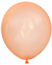Balony lateksowe krystaliczne pomarańczowe - 30 cm -