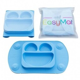 EasyTots EasyMat Mini 2in1 silikonowy talerzyk z podkładką