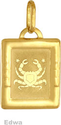Zawieszka złota znak zodiaku Rak pr.585