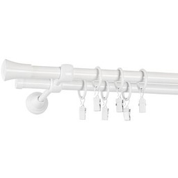 Karnisz podwójny TULUZA 160 cm 16/16 mm biały