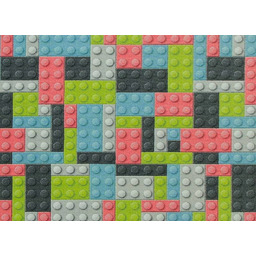 Kolorowy Dywan Dziecięcy Do Pokoju Dzieci Klocki Pastel