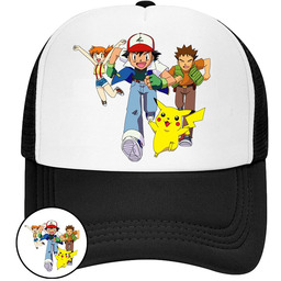 CZAPKA Z DASZKIEM POKEMON PIKACHU DLA DZIECI SIATKA