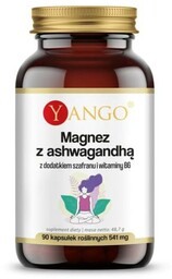 Magnez z ashwagandhą z dodatkiem szafranu i witaminy