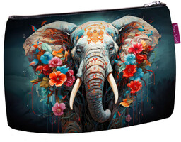 Elegancka Kosmetyczka Solo, nadruk Elephant 14 21 cm