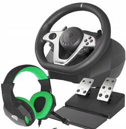 Kierownica Genesis Seaborg 400 Słuchawki PC/PS3/PS4/X360/XONE/SERIES