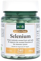 SELENIUM, Selen 200ug, Holland & Barrett, 240 tabletek