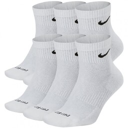 Nike, Skarpety do kostki białe, Everyday Cushioned, 6pack