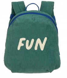 Fun zielony mini plecak sztruks plecaczek green Little