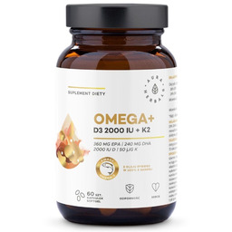 AURA HERBALS Omega + Witamina D3 suplement diety