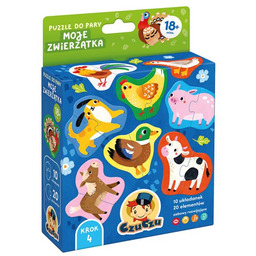 CzuCzu Puzzle do pary Moje zwierzątka 18m+