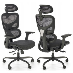 Czarny Ergonomiczny Fotel gamingowy krzesło obrotowe Gotard Halmar