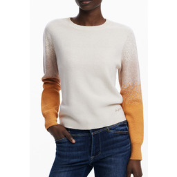 BEŻOWY SWETER DAMSKI DESIGUAL