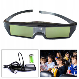 Migawkowe Okulary 3D Dlp Aktywne Wyposażone W Funkcję