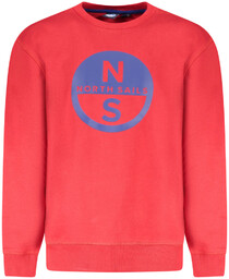 NORTH SAILS CZERWONA DZIECIĘCA BLUZA BEZ ZAMKA