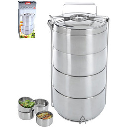 Menażka obiadowa ORION, 4-poziomowa, 4x900 ml