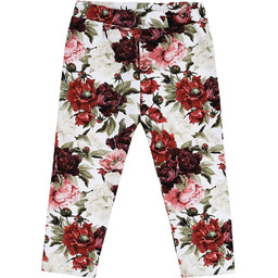 Legginsy niemowlęce Czerwone Kwiaty - 80