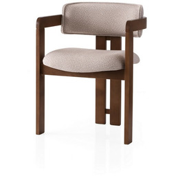 Krzesło do jadalni Cozy Cream and Walnut