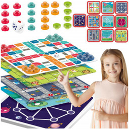 Zestaw Gier Planszowych Logicznych 10w1