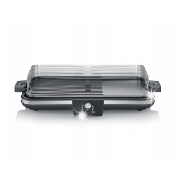GRILL ELEKTRYCZNY STOŁOWY PLANCHA PŁYTA 2300W CZARNY SEVERIN