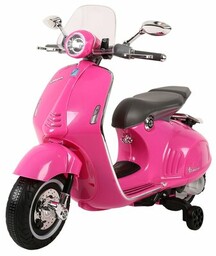 SUN BABY Motorek elektryczny Scooter Vespa Różowy