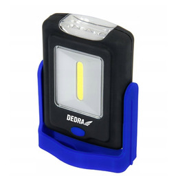 Latarka 1W COB LED + 3LED z bateriami,