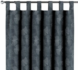 Zasłona na szelkach 1 szt., szaro-srebrne liście miłorzębu