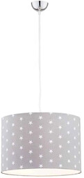 Lampa dziecięca wisząca dziecięca MAGIC 4134 szara gwiazdki