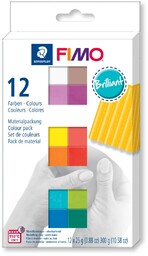 Masa termoutwardzalna Fimo soft, zestaw 12 kostek