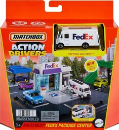 Matchbox Samochód Dostawczy Kurier Fedex W Zestawie