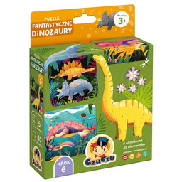 CzuCzu Puzzle fantastyczne Dinozaury 3+
