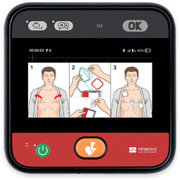 Defibrylator AED Primedic myPAD z wyświetlaczem LCD 4,3",