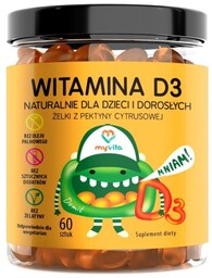 Witamina D3 Naturalne Żelki dla Dzieci i Dorosłych,