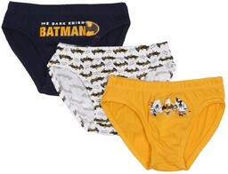 Batman Majtki chłopięce slipy, zestaw majtek 3 szt.