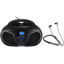 Manta BBX007 BOOMBOX Bluetooth Czarny + Słuchawki MNH02