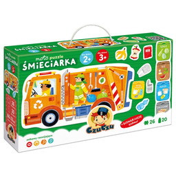 CzuCzu Moto puzzle śmieciarka 2+ 3+