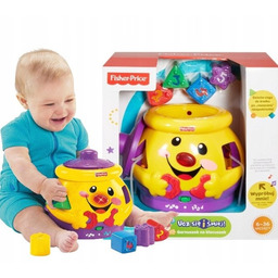 FISHER PRICE GARNUSZEK NA KLOCUSZEK ZABAWKA DLA MALUCHA