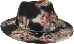 Kapelusz Filcowy Tie Dye Fedora by Seeberger, czarny,