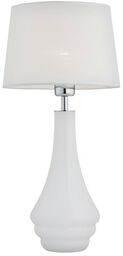 Lampa stołowa AMAZONKA 3029 designerska do sypialni biała