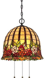 lampa witrażowa QZ/ROSECLIFFE/P Elstead