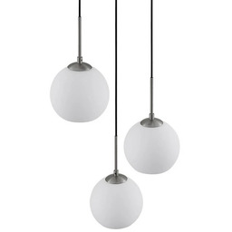 Lindby - Jurian 3 Lampa Wisząca Opal/Nickel