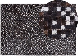 Beliani Dywan patchwork skórzany 140 x 200 cm