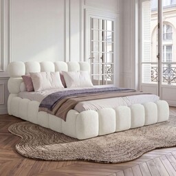 Łóżko tapicerowane SF1110P 140x200 Boucle Biały #2
