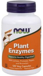 Now Foods Plant Enzymes - Enzywmy Trawienne -120