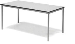 Stół BORÅS, 1600x800x720 mm, laminat szary, szary aluminium