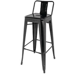 Bolero Wysoki stalowy stołek Bistro (h)940mm, (4 szt.),