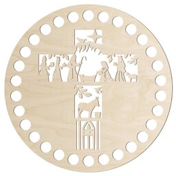 Pakamera Okrągły Spód do Pudełka Koszyczka Szydełko Wzór